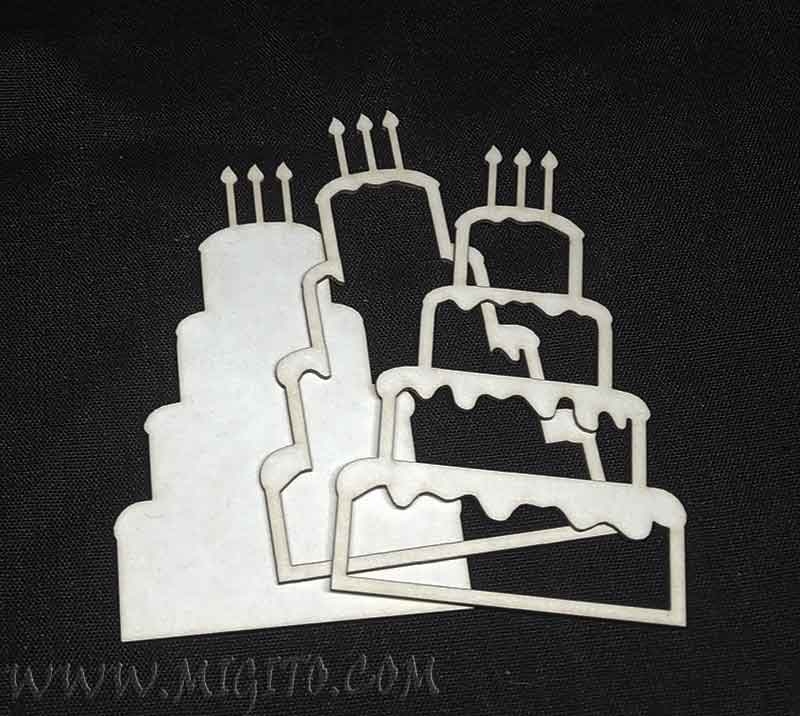 Shaker element cake beer cardboard laser cut 1