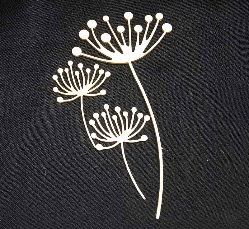 Клонки бирен картон лазерно изрязан