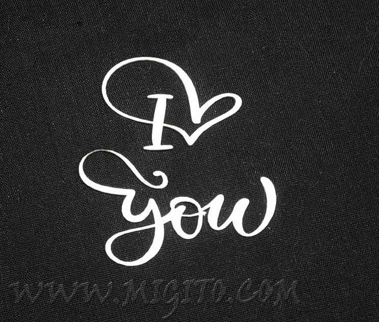 I love you лазерно изрязан бирен картон 