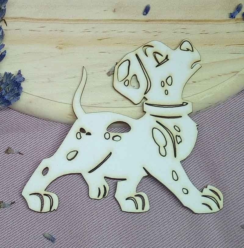 Далматинец лазерно изрязан бирен картон 