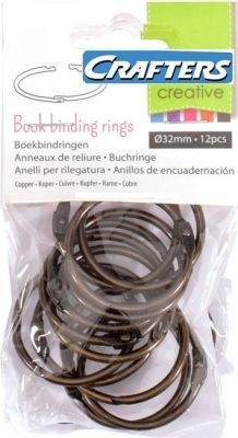 RINGS CRAFTERS 32mm Рингове халки за албуми 32mm 12 бр COPPER
