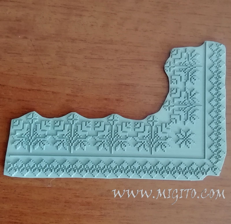 Печат от гума на шевица 3 