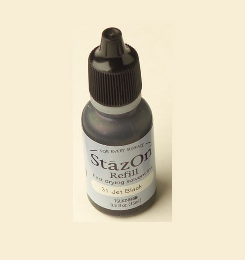 StazOn  мастило за тампон  Черно