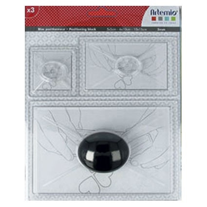 Set stamp block witch handle Комплект 3 бр акрилни блокчета с дръжка