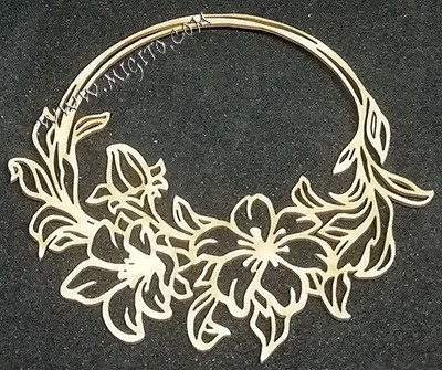 Лазерно изрязана рамка бирен картон 25