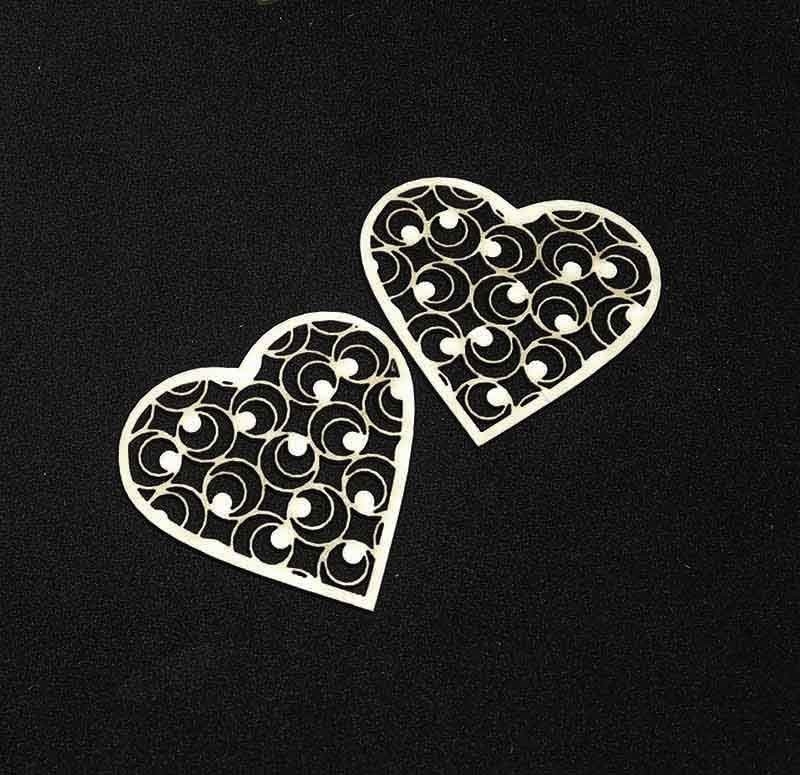 Лазерно изрязани сърца грънч бирен картон