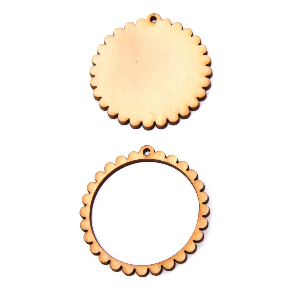 Рамка за мини бродерия с релефен ръб заготовка за бижу