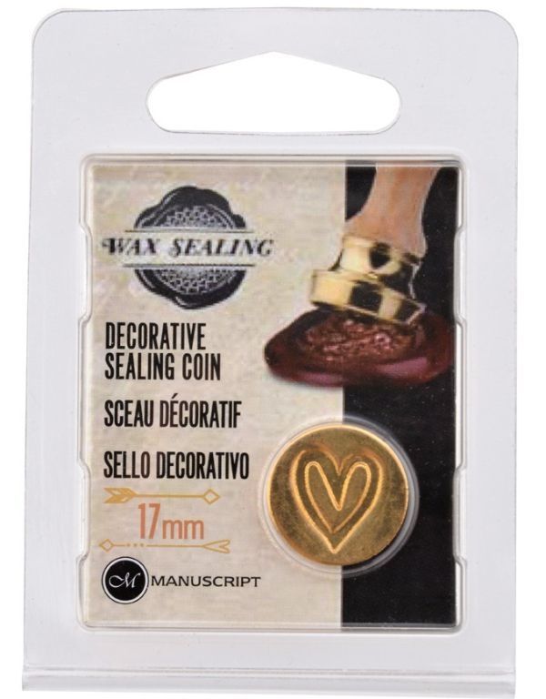 BRASS STAMP FOR PRINTING Heart 17 mm