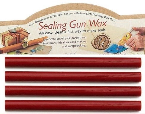 ВОСЪК ЗА МЕТАЛНИ КАЛИГРАФСКИ ПЕЧАТИ ЧЕРВЕН 4 БРОЙ