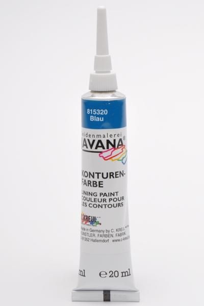 JAVANA SILK CONTOUR  Контур за коприна 20 мл PRIMARY BLUE