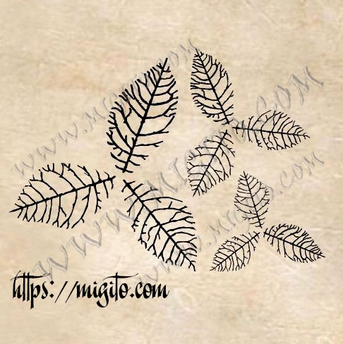 Stamps for making flowers and leaf veins