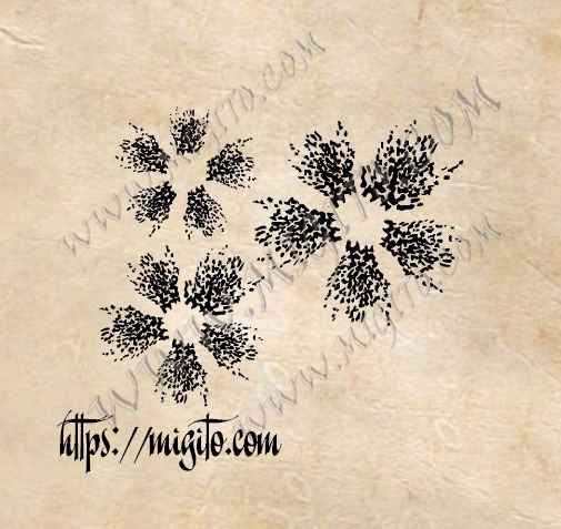 Печат за изработка на цветя вътрешност на цвета