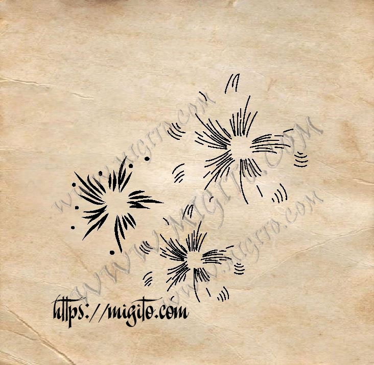 Stamps for making flowers, inner part of a leaf