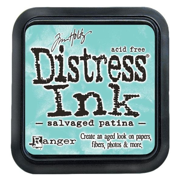 Distress ink pad by Tim Holtz  Тампон Дистрес техника  Salvaged patina