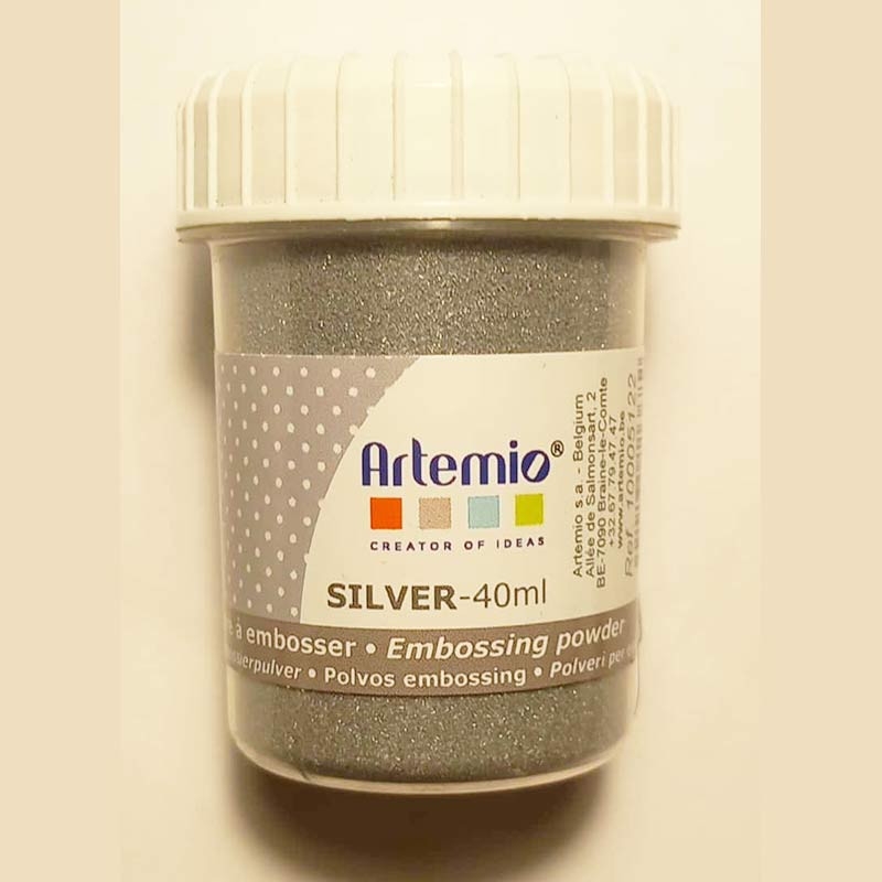 SILVER EMBOSSING POWDER 40ml Фина ембосинг пудра
