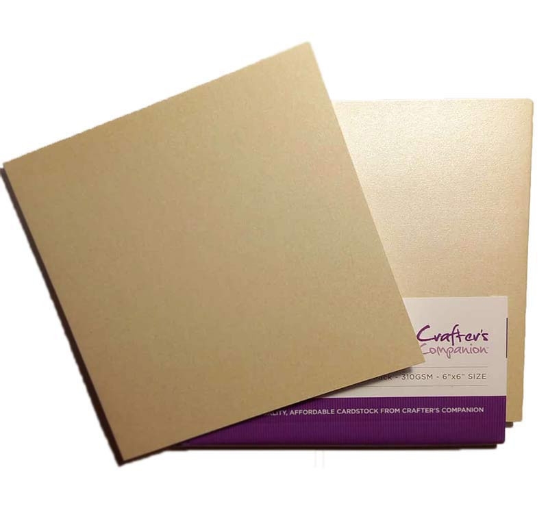 Луксозен металик сет 8 бр Двойни картички с плик 15,2 на 15,2 см