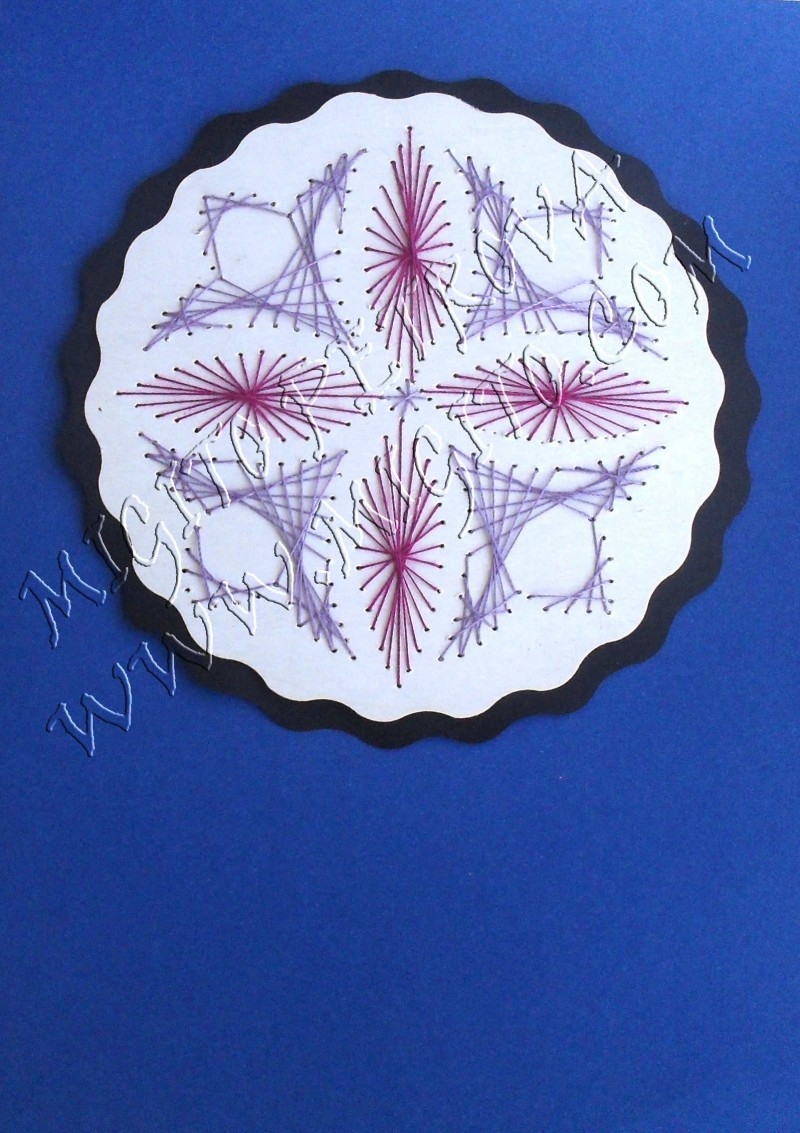 Небе Ръчно изработена картичка с изонит