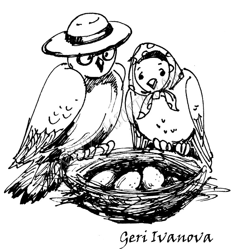 Nest Scrapbooking stamp.