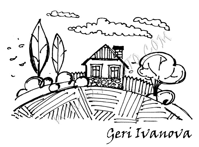 House scrapbooking stamp