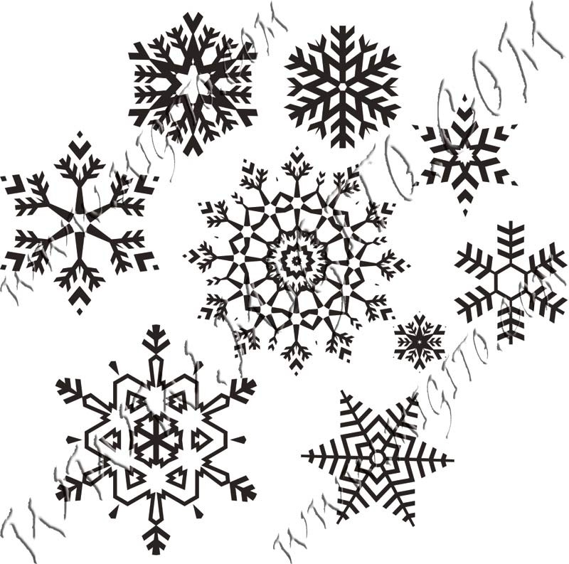 Печати на снежинки 1