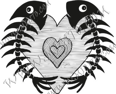 Heart 20 scrapbooking stamp