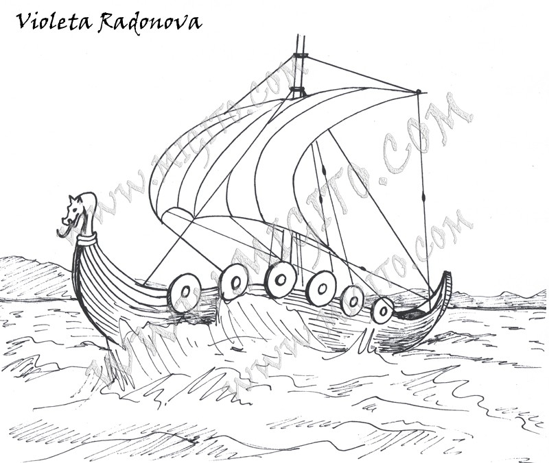 Old Ship scrapbooking stamp