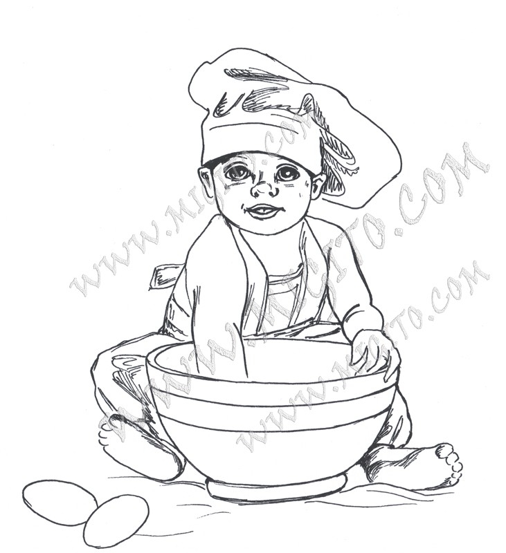 Готвя скрапбукинг детски печат 