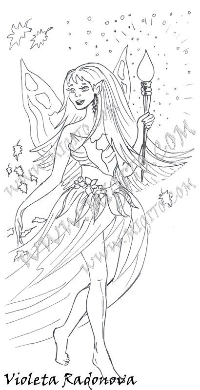 Фея скрапбукинг печат