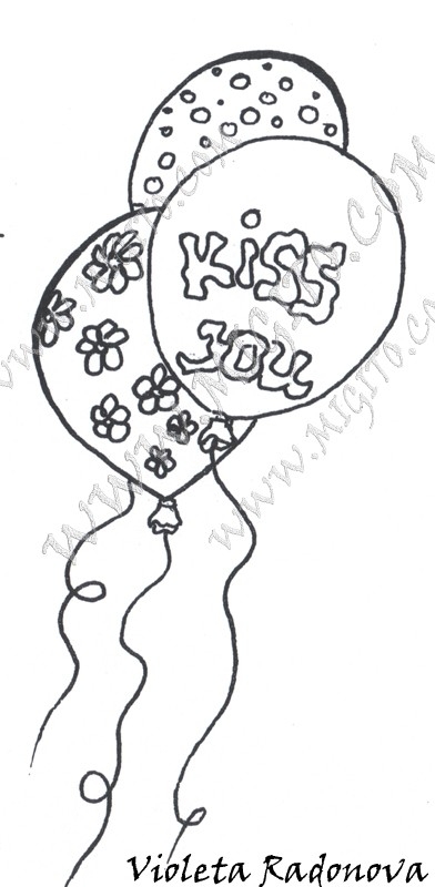 Балони детски скрапбукинг печат 