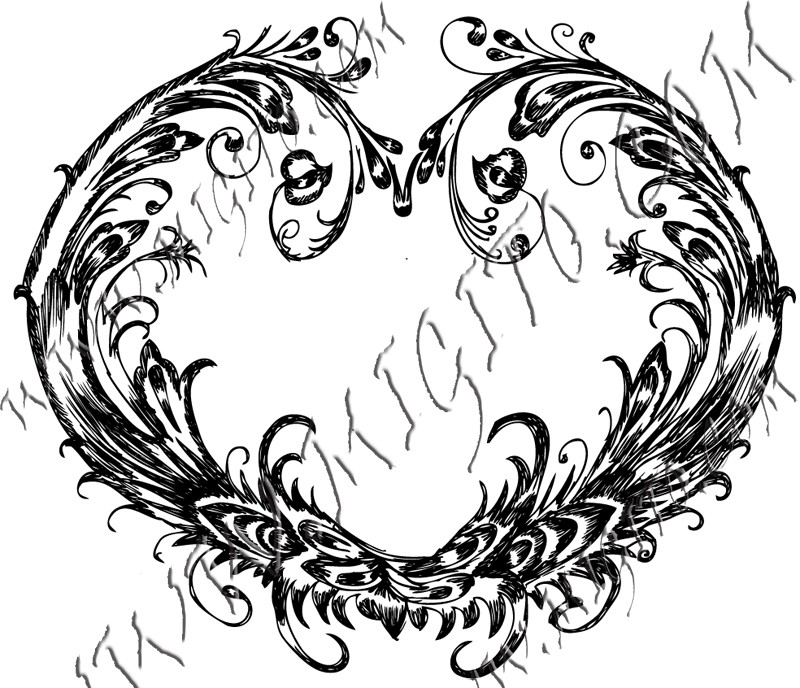 Печат на сърце 21 скрапбукинг 